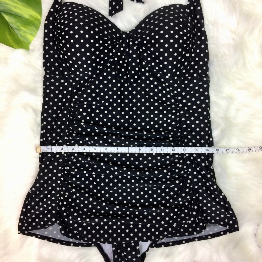 MERONA POLKA DOT RETRO STYLE ONE PIECE SWIMSUIT - Picture 9 of 14
